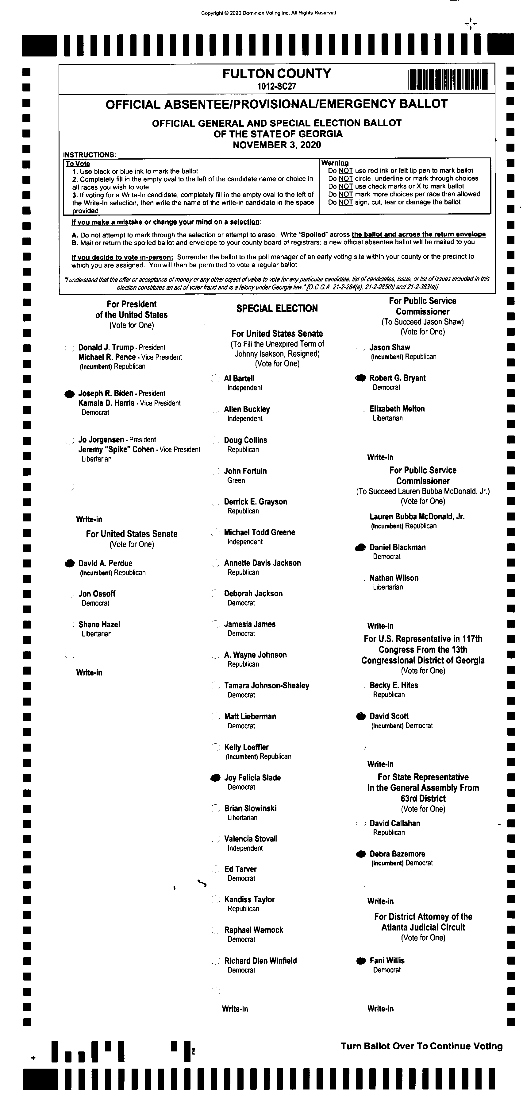 Source Ballot